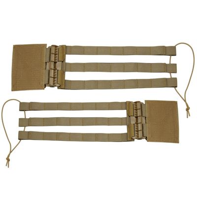 Aekvinks Tactical MOLLE Vest Quick Release Cummerbund Plate Carrier Buckle Skeletal Mesh Cummerbund Mounting Strap Side Belt for JPC XPC AVS NCPC CPC 6094 419 420 Vest(Khaki Set)