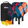 BEIVES Pickleball Paddles, USAPA Fiberglass Pickleball Paddles Set of 4, Pickleball Set with 4 Pickleball Rackets, Including 4 Pickleballs & 1 Carry Bag, Pickle Ball Paddles Set for Men, Women view 1