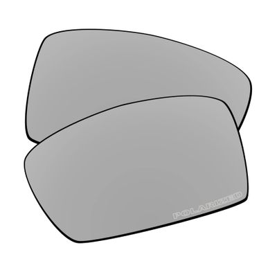 EZReplace Lenses Replacement for Oakley Oil Drum Sunglasses (Polarized Lenses) - Fits Oakley Oil Drum Frame (Updated Polycarbonate Metal Silver)