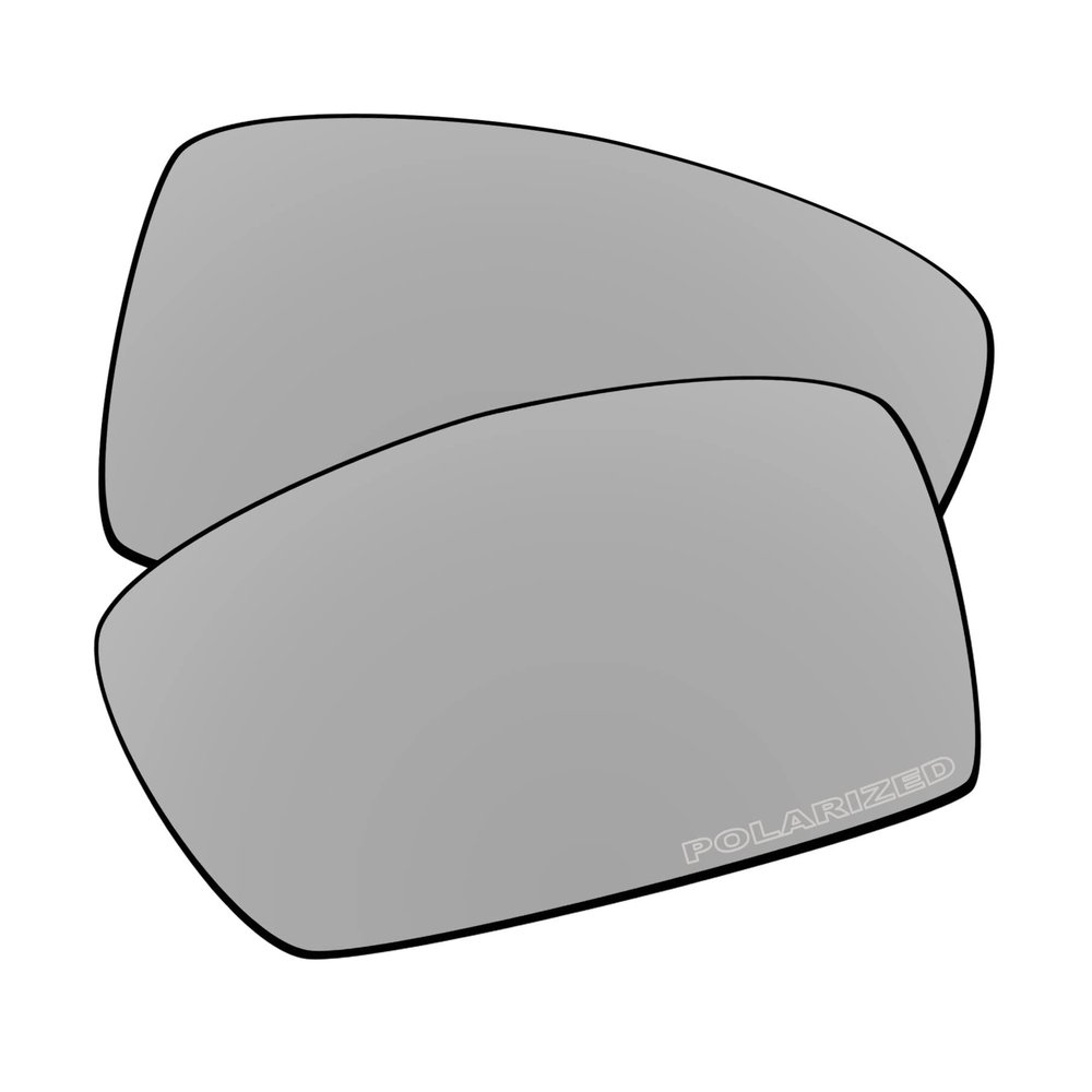 EZReplace Lenses Replacement for Oakley Oil Drum Sunglasses (Polarized Lenses) - Fits Oakley Oil Drum Frame (Updated Polycarbonate Metal Silver)