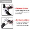 BUCKLOS Mountain Bike MTB Handlebars 25.4 mm - Bicycle Riser 20/40/60/100mm Aluminum Alloy Handlebar - 620/660/720mm Extra Long(25.4mm-720mm-20mm) view 4