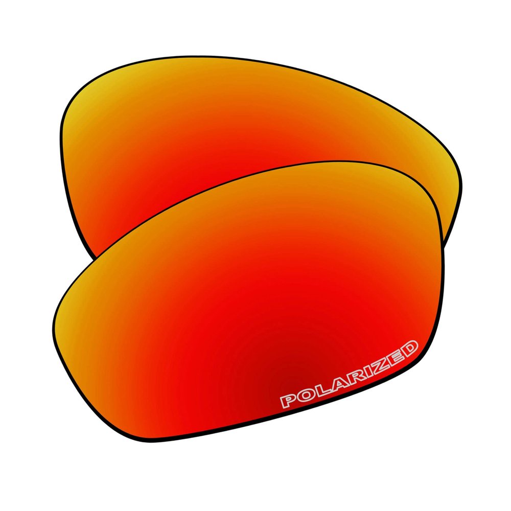 EZReplace Lenses Replacement for Oakley Juliet Sunglasses (Polarized Lenses) - Fits Oakley Juliet Frame (Updated Polycarbonate Fire Red)