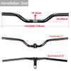 BUCKLOS Mountain Bike MTB Handlebars 25.4 mm - Bicycle Riser 20/40/60/100mm Aluminum Alloy Handlebar - 620/660/720mm Extra Long Handle Bars for E-Bike/Folding Bike/BMX(25.4mm-660mm-20mm) view 3