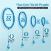APzek Weighted Exercise Hoop Plus Size, 32 Detachable Knots for Adults & Beginners, 2 in 1 Abdomen Fitness Massage Non Fall Smart Hooola Hoop with Auto Spinning Ball view 2