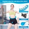 APzek Weighted Exercise Hoop Plus Size, 32 Detachable Knots for Adults & Beginners, 2 in 1 Abdomen Fitness Massage Non Fall Smart Hooola Hoop with Auto Spinning Ball view 3