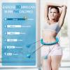 APzek Weighted Exercise Hoop Plus Size, 32 Detachable Knots for Adults & Beginners, 2 in 1 Abdomen Fitness Massage Non Fall Smart Hooola Hoop with Auto Spinning Ball view 4