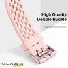 Maledan Compatible for Fitbit Charge 5 Bands/Fitbit Charge 6 Bands for Women Girls, Breathable Sport Band Waterproof Wristbands Replacement Strap for Fitbit Charge 5/ Charge 6 Bands, 3 Pack view 3