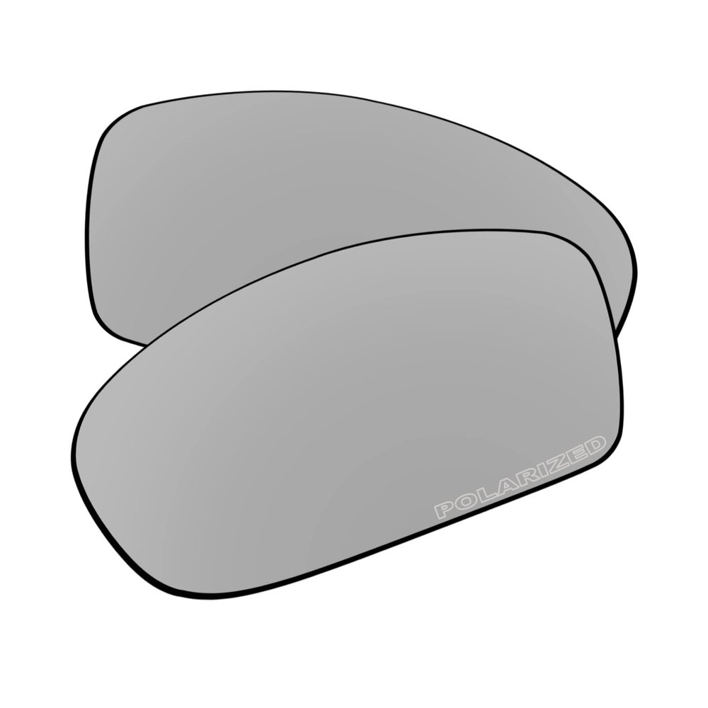 EZReplace Lenses Replacement for Oakley Monster Pup Sunglasses (Polarized Lenses) - Fits Oakley Monster Pup Frame (Updated Polycarbonate Metal Silver)