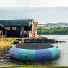 Goplus Inflatable Water Trampoline, 10FT/12FT/15FT Recreational Water Bouncer w/Electric Inflator, Rope Ladder, Mooring Ropes, Anchor, Adults Youth Bounce Swim Platform for Lakes, Pools view 1