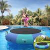 Goplus Inflatable Water Trampoline, 10FT/12FT/15FT Recreational Water Bouncer w/Electric Inflator, Rope Ladder, Mooring Ropes, Anchor, Adults Youth Bounce Swim Platform for Lakes, Pools view 2