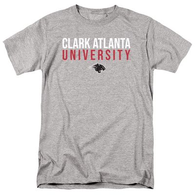 Clark Atlanta University Official Stacked Unisex Adult T Shirt,Athletic Heather, 5X-Large