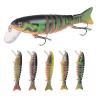 LINFFSTR 5Pcs 17g 10.5cm Bass Fishing Lure with Treble Hooks Multi Jointed Swimbait for Trout Perch Carp Lifelike Hard Bait Sinking Bionic Swimming Lures Carp Fishing Tackle view 2