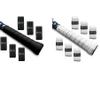 ALIEN PROS 12 Pack Black & White Tennis Racket Grip Tape - Wrap Your Racquet for High Performance view 1