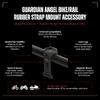 Guardian Angel Bike / Rail Rubber Strap Mount Accessory  Magnetic Mount  Rubber Strap That Fit Most Bars & Rails  for Bikes, Posts, Handlebars & More view 2