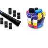 ALIEN PROS 66 Pack Black & Multicolor Mix Tennis Racket Grip Tape - Wrap Your Racquet for High Performance view 1