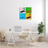 Stupell Industries Abstract Treadmill Pop Art Modern Exercise Interpretation, Design by Daniel Sproul view 2