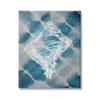 Stupell Industries Conch Shell Vintage Nautical Blue Tie Dye Pattern, Design by Ziwei Li view 1