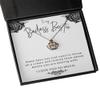 Crown Pendant Necklace - Badass Bestie Jewelry from Best Friend for Birthday Or Christmas, Hard Times Achievement Inspirational Positive Quote Rose Go view 1