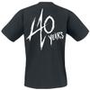Metallica T Shirt 40Th Anniversary Songs Band Logo Official Mens Black Size XXL view 3