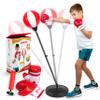 WISHKY SPORT Punching Bag for Kids Incl Boxing Gloves for 3-10 Years Old | Boxing Bag Set Toy with Height Adjustable Stand | Ideal Christmas & Birthday Gift for Boys & Girls Age 3-7 8, 9, 10 Years Old view 1