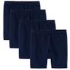 The Children's Place Girls' 4 Pack Mix and Match Bike Shorts, Tidal, X-Small view 1