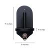 Beer City Billiards Wall Mount Cone Chalk Holder (Matte Black)  Modern Design with Mounting Hardware  Fits Silver Cup or Master Tweeten Cone Talc view 2