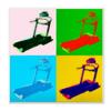 Stupell Industries Abstract Treadmill Pop Art Modern Exercise Interpretation, Design by Daniel Sproul view 1