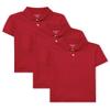 The Children's PlaceThe Children's Place BoysShort Sleeve Pique Polo 3 packClassic RedXLarge (14) view 1