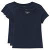 The Children's Place Girls' 3 Pack Short Sleeve Basic Layering T-Shirt, Tidal, X-Large view 1