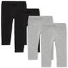 The Children's Place Baby Girls And Toddler Girls Leggings,2 Black/2 H/T Smoke- 4 Pack,12-18MOS view 1
