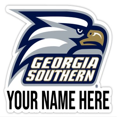 Personalized Customizable Georgia Southern Eagles Vinyl Decal Sticker Custom Name Officially Licensed Collegiate Product