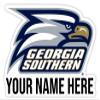 Personalized Customizable Georgia Southern Eagles Vinyl Decal Sticker Custom Name Officially Licensed Collegiate Product view 1