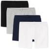 The Children's Place Baby Girls and Toddler Solid Bike Shorts, Black/Heather Gray/Tidal/White 4-Pack, 2T US view 1