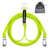 MUMUBOAT 16ft Watersport Tow Rope Harness for 4 Riders Tubing, Towable Tube, Water Skier, Wakeboarder, Kneeboarder (Green and Yellow) view 1