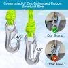 MUMUBOAT 16ft Watersport Tow Rope Harness for 4 Riders Tubing, Towable Tube, Water Skier, Wakeboarder, Kneeboarder (Green and Yellow) view 3