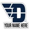 Personalized Customizable Dayton Flyers Vinyl Decal Sticker Custom Name Officially Licensed Collegiate Product view 1