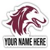 Personalized Customizable Southern Illinois Salukis Vinyl Decal Sticker Custom Name Officially Licensed Collegiate Product view 1