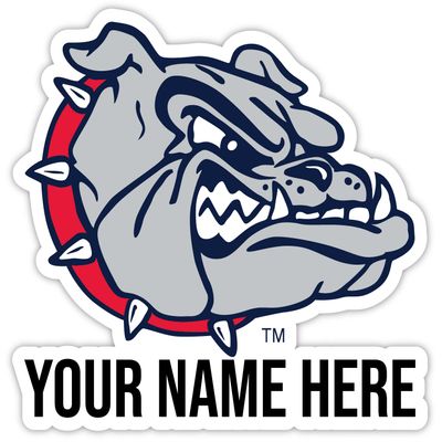 Personalized Customizable Gonzaga Bulldogs Vinyl Decal Sticker Custom Name Officially Licensed Collegiate Product