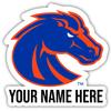 Personalized Customizable Boise State Broncos Vinyl Decal Sticker Custom Name Officially Licensed Collegiate Product view 1