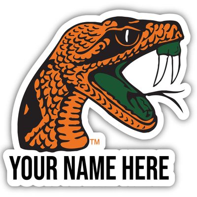 Personalized Customizable Florida A&M Rattlers Vinyl Decal Sticker Custom Name Officially Licensed Collegiate Product