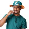FOCO Miami Dolphins NFL Cropped Big Logo Hybrid Boonie Hat view 2