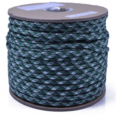 35+ Camo Pattern of Parachute 550 Cord Type III 7 Strand Paracord - Kelly Green Camo (250 Foot Spool)