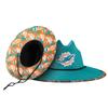 Miami Dolphins NFL Team Color Straw Hat view 1