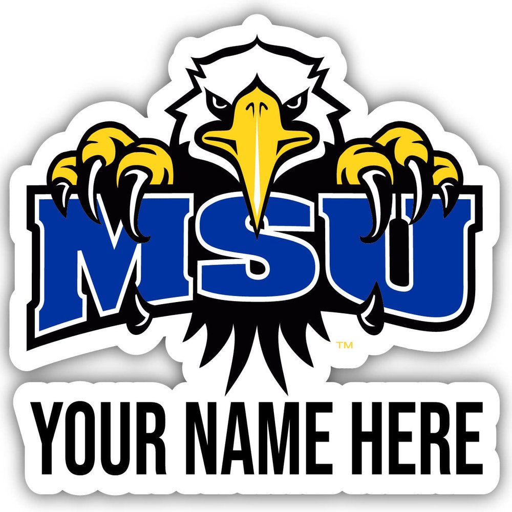Personalized Customizable Morehead State University Vinyl Decal Sticker Custom Name Officially Licensed Collegiate Product