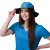 FOCO Carolina Panthers NFL Womens Mini Print Hybrid Boonie Hat view 2