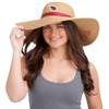 FOCO Arizona Cardinals NFL Womens Wordmark Beach Straw Hat view 3