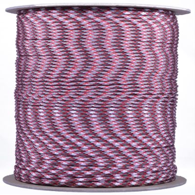 35+ Camo Pattern of Parachute 550 Cord Type III 7 Strand Paracord - Red Camo (1000 Foot Spool)