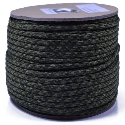 35+ Camo Pattern of Parachute 550 Cord Type III 7 Strand Paracord - Olive Drab Green & Moss Camo (250 Foot Spool)