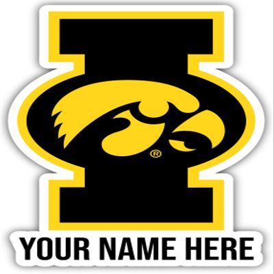 Personalized Customizable Vinyl Decal Sticker Custom Name Officially Licensed Collegiate Product