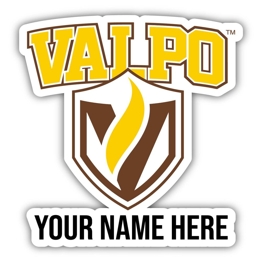 Personalized Customizable Valparaiso University Vinyl Decal Sticker Custom Name Officially Licensed Collegiate Product